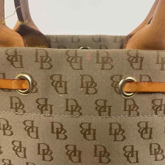 Vintage Dooney & Bourke Purse Tan Brown Made in USA Handle Bag - Picture 14 of 14